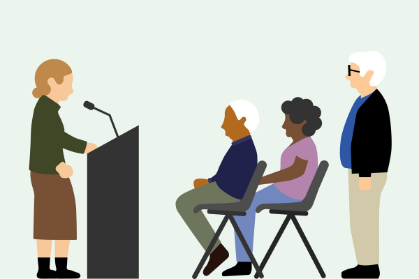 speakers and audience